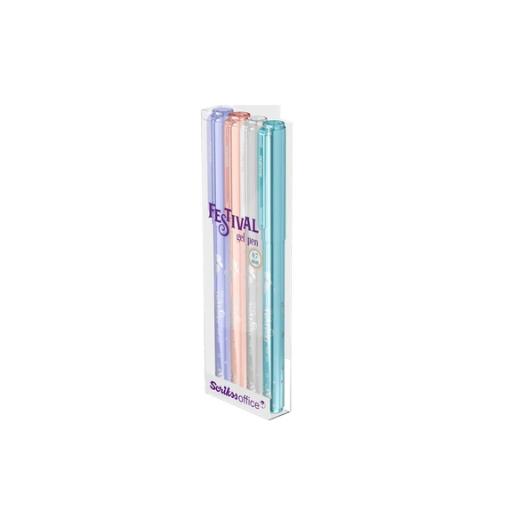 Scrikss Jel Tükenmez Kalem Festıval 0.7 Mm Pastel Renkler (40 Lı Paket) ürün görseli 1