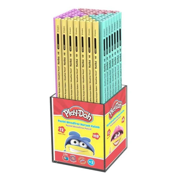 Play-Doh Kurşun Kalem Woodfree Pastel Kk021 (72 Li Paket) ürün görseli 1