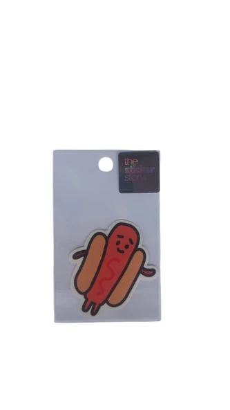 Ekstrafix Yapışkanlı Sudan Etkilenmeyen Sticker The Sticker Story Sosisli Tss0077 (1 Adet) ürün görseli 1