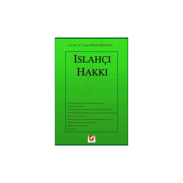 Islahçı Hakkı N.Ayşe Odman Boztosun 2006/02 ürün görseli 1