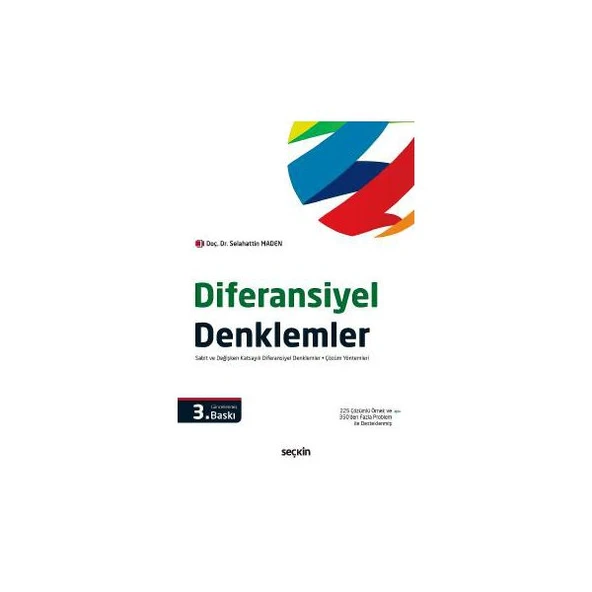 Diferansiyel Denklemler (S.Maden) 3.Baskı Selahattin Maden 3 2017/02 ürün görseli 1