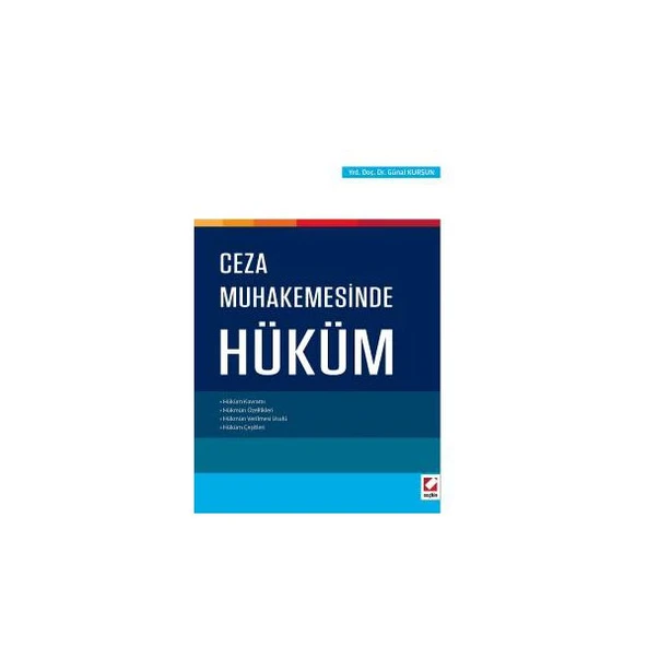 Ceza Muhakemesinde Hüküm Günal Kurşun 2016/06 ürün görseli 1