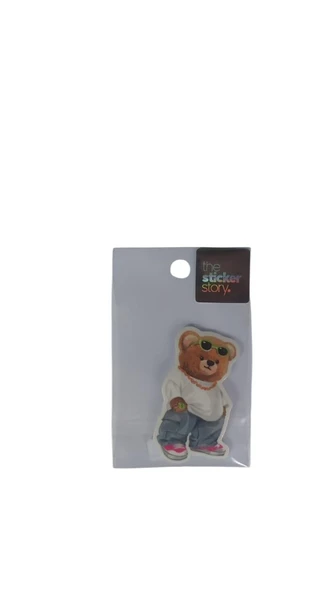 Ekstrafix Yapışkanlı Sudan Etkilenmeyen Sticker The Sticker Story Ayıcık Tss0263 (1 Adet) ürün görseli 1