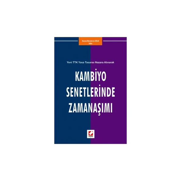 Kambiyo Senetlerinde Zamanaşımı Kazım Menderes Uslu 2006/10 ürün görseli 1