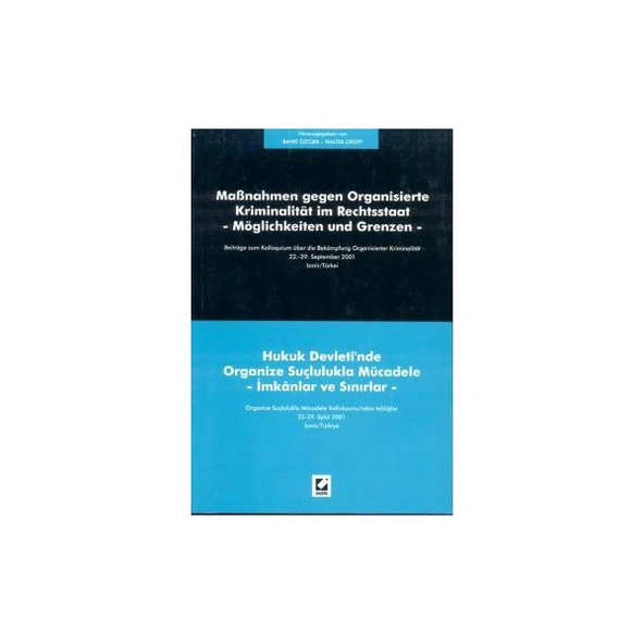 Hukuk Devleti'nde Organize Suçlulukla Mücadele Bahri Öztürk 2003/07 ürün görseli 1