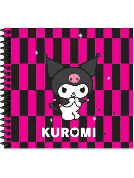 Keskin Color Kuromi 16X15Cm 50 Yaprak Çizgili Spiralli Sert Kapak Not Defteri 410140-12 (Karışık Renk 1 Adet) ürün görseli 1