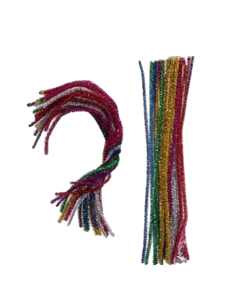 Mileo Şönil 6Mmx30 Cm Simli Renkler 25 Li 1823 ürün görseli 1