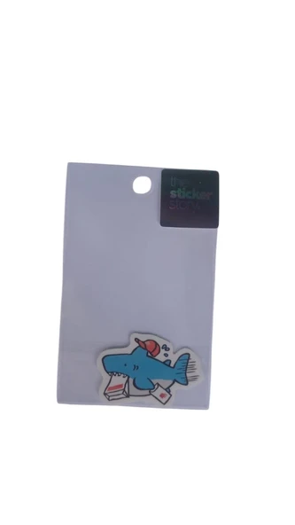 Ekstrafix Yapışkanlı Sudan Etkilenmeyen Sticker The Sticker Story Köğek Balığı Tss0079 (1 Adet) ürün görseli 1