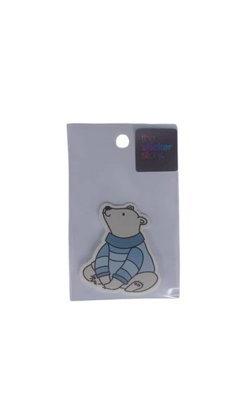 Ekstrafix Yapışkanlı Sudan Etkilenmeyen Sticker The Sticker Story Kazaklı Ayıcık Tss0177 (1 Adet) ürün görseli 1