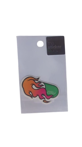 Ekstrafix Yapışkanlı Sudan Etkilenmeyen Sticker The Sticker Story Ateş Tss0062 (1 Adet) ürün görseli 1