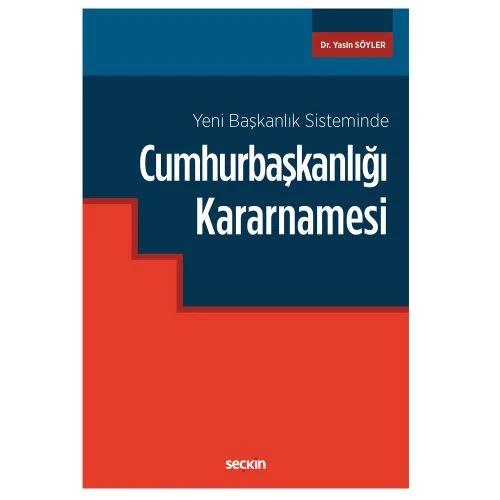 Cumhurbaşkanlığı Kararnamesi Yasin Söyler 3 2018/09 ürün görseli 1