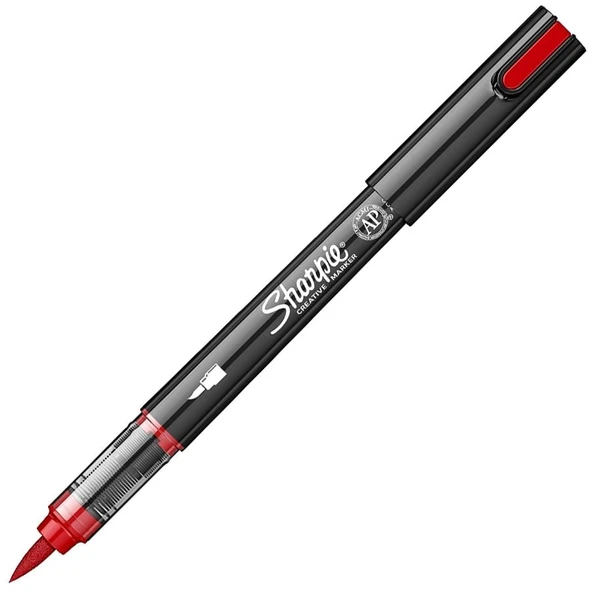 Sharpie Akrilik Markör Kalem Fırça Uç Kırmızı Sh-2218113 ürün görseli 1
