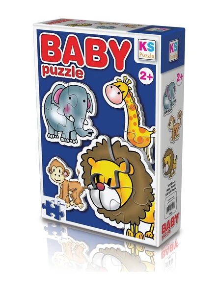 Ks Games Vahşi Hayvanlar/Wild Animals 4İn1 Puzzle 2/3/4/ ürün görseli 1