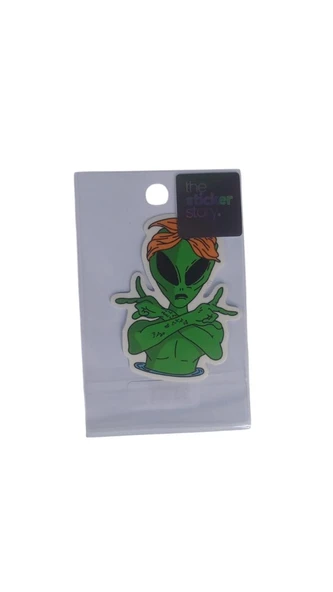 Ekstrafix Yapışkanlı Sudan Etkilenmeyen Sticker The Sticker Story Uzaylı Tss0267 (1 Adet) ürün görseli 1