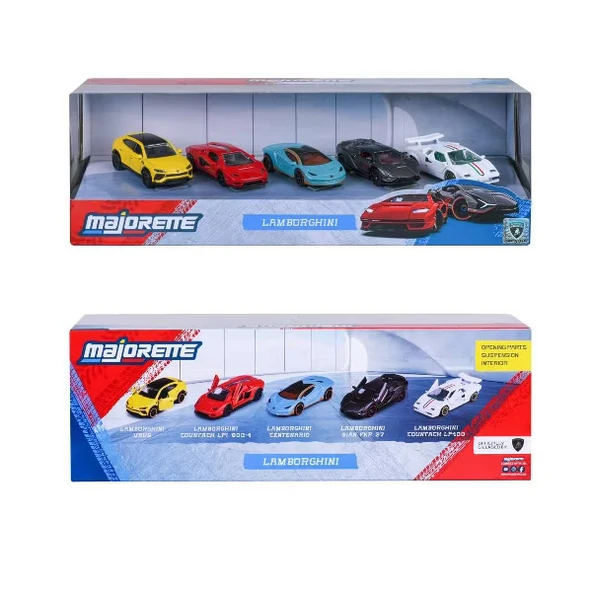 Majorette Oyuncak Lamborghini 5'li Araba Seti Giftpack - Resim 2