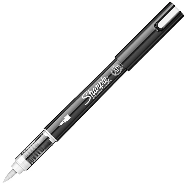 Sharpie Akrilik Markör Kalem Fırça Uç Beyaz Sh-2218111 ürün görseli 1