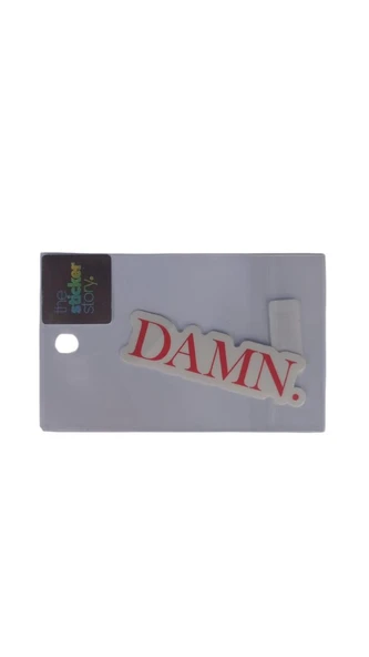 Ekstrafix Yapışkanlı Sudan Etkilenmeyen Sticker The Sticker Story Damn Tss0161 (1 Adet) ürün görseli 1