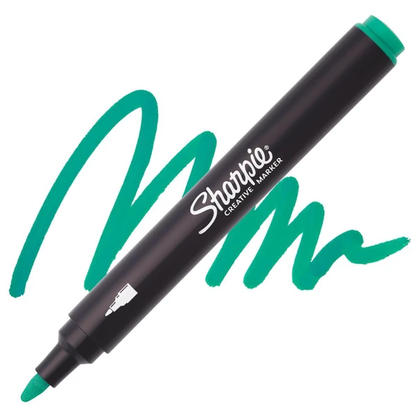Sharpie Akrilik Markör Kalem Yuvarlak Uç Yeşil Sh-2218066 (6 Lı Paket) ürün görseli 1