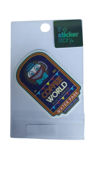 Ekstrafix Yapışkanlı Sudan Etkilenmeyen Sticker The Sticker Story Coffee World Tss0249 (1 Adet) ürün görseli 1
