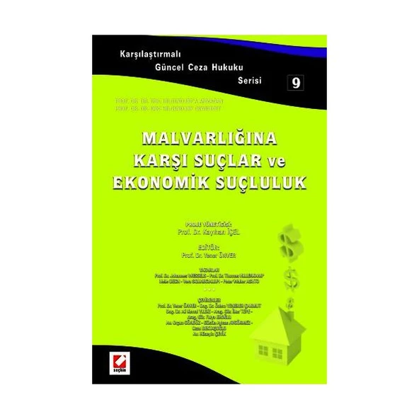 Malvarlığına Karşı Suçlar ve Ekonomik Suçluluk Kayıhan İçel 2009/03 ürün görseli 1