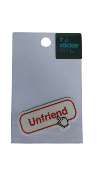 Ekstrafix Yapışkanlı Sudan Etkilenmeyen Sticker The Sticker Story Unfriend Tss0255 (1 Adet) ürün görseli 1