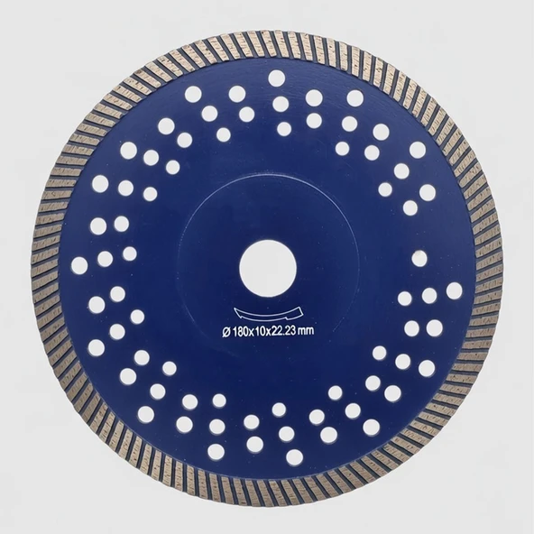 Süper Kesim Granit Kesme Testere 180 mm Elmaslı Yüksek Performans Seramik Mermer Kesme Disk ürün görseli 1