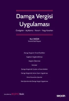 Damga Vergisi Uygulaması Özelge - Açıklama - Yorum - Yargı Kararları Nuri DEĞER 2022/07 ürün görseli 1