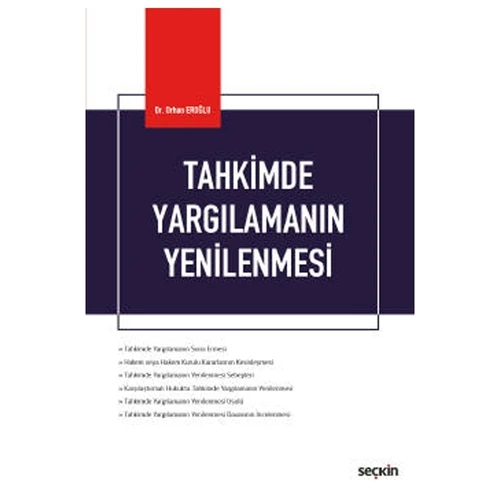 Tahkimde Yargılamanın Yenilenmesi (HMK Kapsamında) Orhan Eroğlu 2022/03 ürün görseli 1