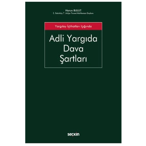 Adli Yargıda Dava Şartları Harun Bulut 2022/01 ürün görseli 1