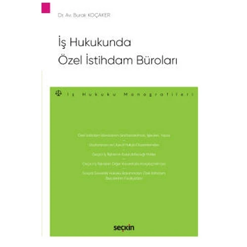 İş Hukukunda Özel İstihdam Büroları Burak Koçaker 2022/01 ürün görseli 1