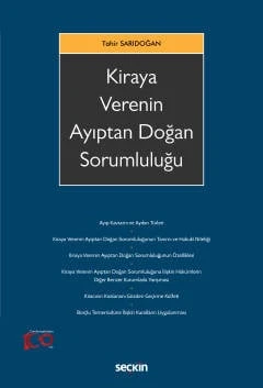 Kiraya Verenin Ayıptan Doğan Sorumluluğu Tahir Sarıdoğan 1. Baskı, Aralık 2023 ürün görseli 1