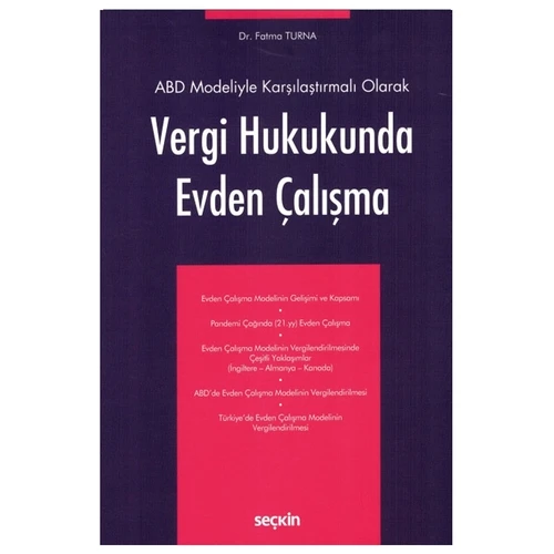 Vergi Hukukunda Evden Çalışma Fatma Turna 2021/05 ürün görseli 1