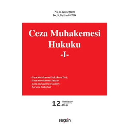 Ceza Muhakemesi Hukuku - I 12.Baskı Cumhur Şahin 2021/09 ürün görseli 1