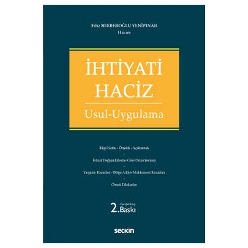 İhtiyati Haciz Usul - Uygulama (2.Baskı) Filiz Berberoğlu Yenipınar 114 2021/07 ürün görseli 1