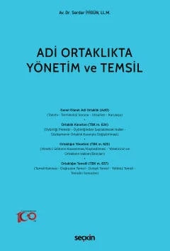 Adi Ortaklıkta Yönetim ve Temsil Dr. Serdar İyigün 1. Baskı, Ocak 2024 ürün görseli 1