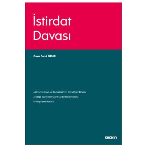 İstirdat Davası Ömer Faruk Demir 2020/10 ürün görseli 1