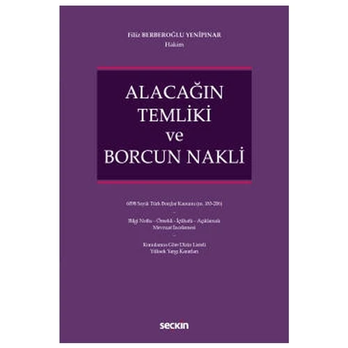 Alacağın Temliki ve Borcun Nakli Filiz Berberoğlu Yenipınar 2021/09 ürün görseli 1