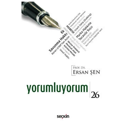 Yorumluyorum - 26 Prof. Dr. Ersan Şen 2022/5 ürün görseli 1