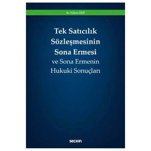 Tek Satıcılık Sözleşmesinin Sona Ermesi Kübra Dağ 2021/02 ürün görseli 1