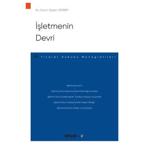 İşletmenin Devri Güzin Gizem Atabay 2020/07 ürün görseli 1