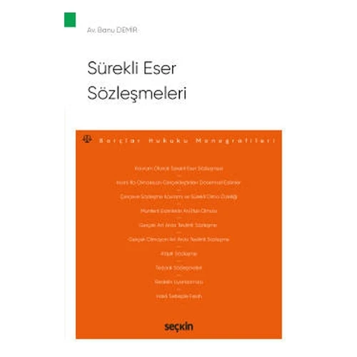 Sürekli Eser Sözleşmeleri Banu Demir 2020/09 ürün görseli 1