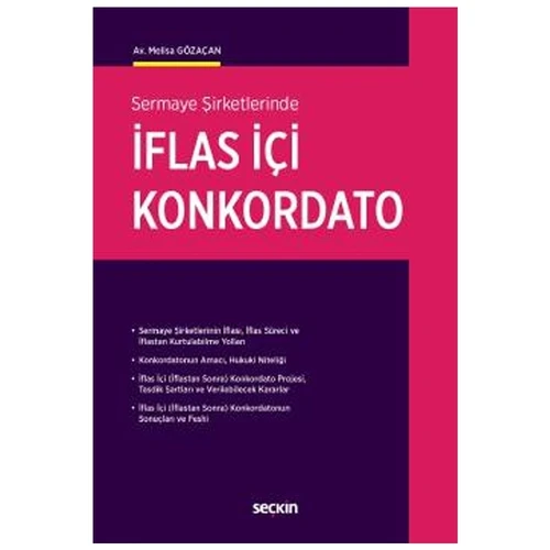 İflas İçi Konkordato Melisa Gözaçan 2021/05 ürün görseli 1