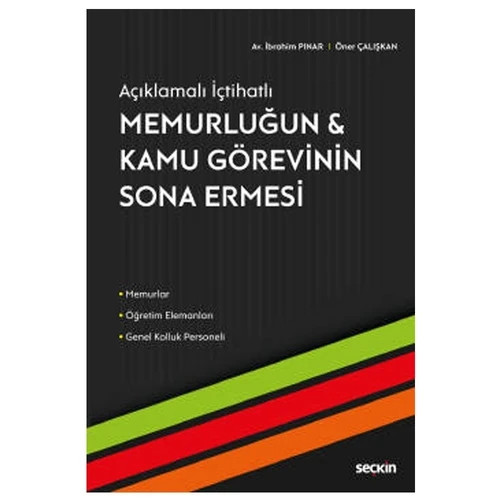 Memurluğun - Kamu Görevinin Sona Ermesi İbrahim Pinar 62 2020/10 ürün görseli 1