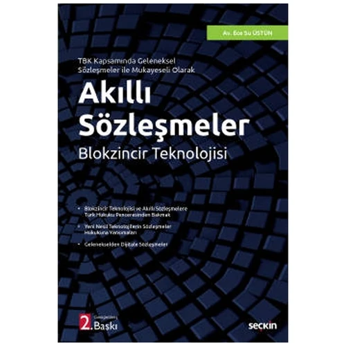Akıllı Sözleşmeler Ece Su Üstün 2022/4 ürün görseli 1