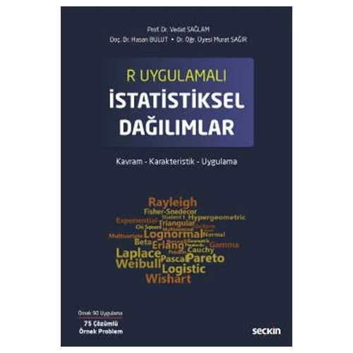 R Uygulamalı İstatistiksel Dağılımlar Kavram - Karakteristik - Uygulama Vedat Sağlam 2021/11 ürün görseli 1