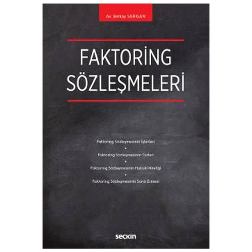 Faktoring Sözleşmeleri Berkay Sarıgan 2021/04 ürün görseli 1