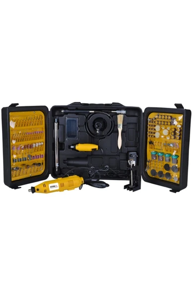 STAXX POWER 405 Parça Devir Ayarlı Gravür Oyma Makinesi Dremel Taşlama Zımpara Kesme Seti Sfc405a 450w ürün görseli 1