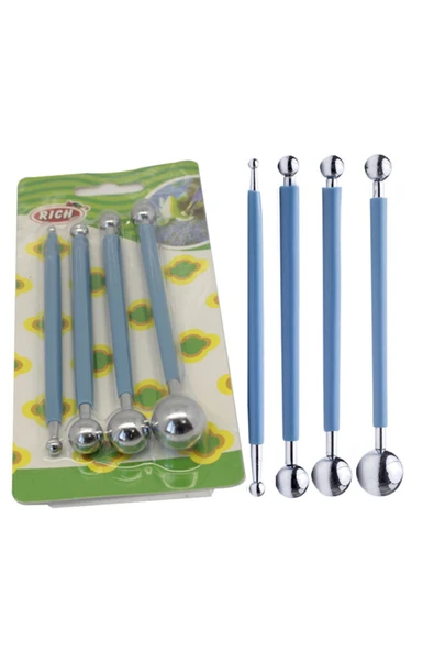 Rich Çift Taraflı Çiçek Top Ütü 4 Lü Set FRÇ-03335 ürün görseli 1