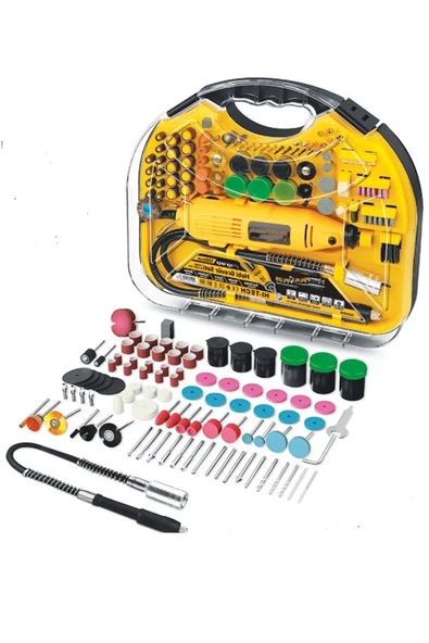 STAXX POWER 6 Devir Ayarlı 398parça Premium Seri 350w Gravür Oyma Taşlama Dremel Seti + Şaft Kablosu Hediy ürün görseli 1