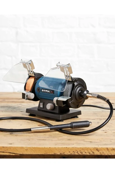 STAXX POWER Germany Çok Fonksiyonlu Spiralli Gravür Zımpara Taş Motoru Oyma Seti + 105 Pcs Uç Hediyeli 400watt ürün görseli 1